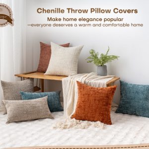 Modern Chenille Textured Decorative Cushion Cover
