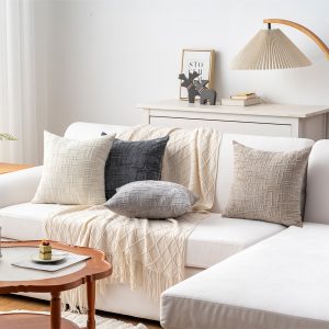 Textured Chenille Decorative Cushion Cover